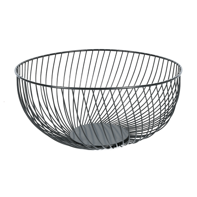 Корзина с минималистской металлической проволочной фруктами